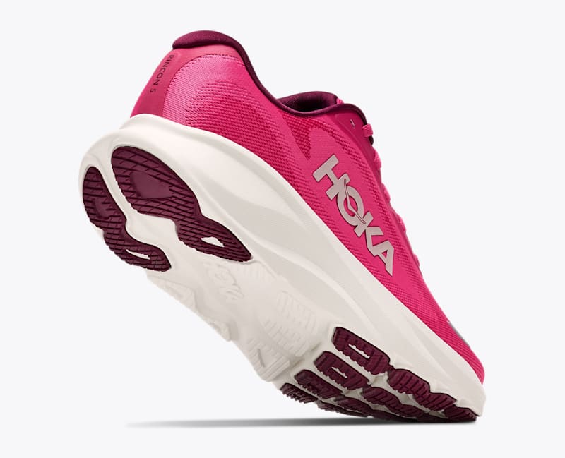 HOKA Women's Rincon 5 Shoes in Pink Punch/Alabaster