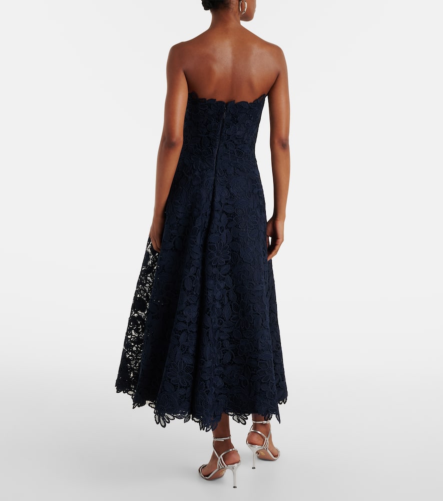 Mariela appliqué lace gown
