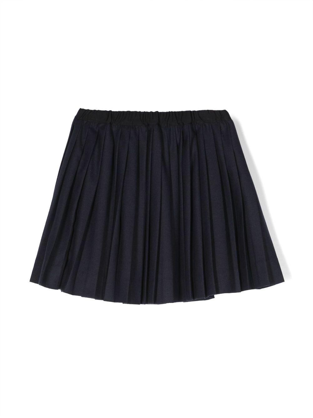 Accordion-pleat mini skirt - Blue