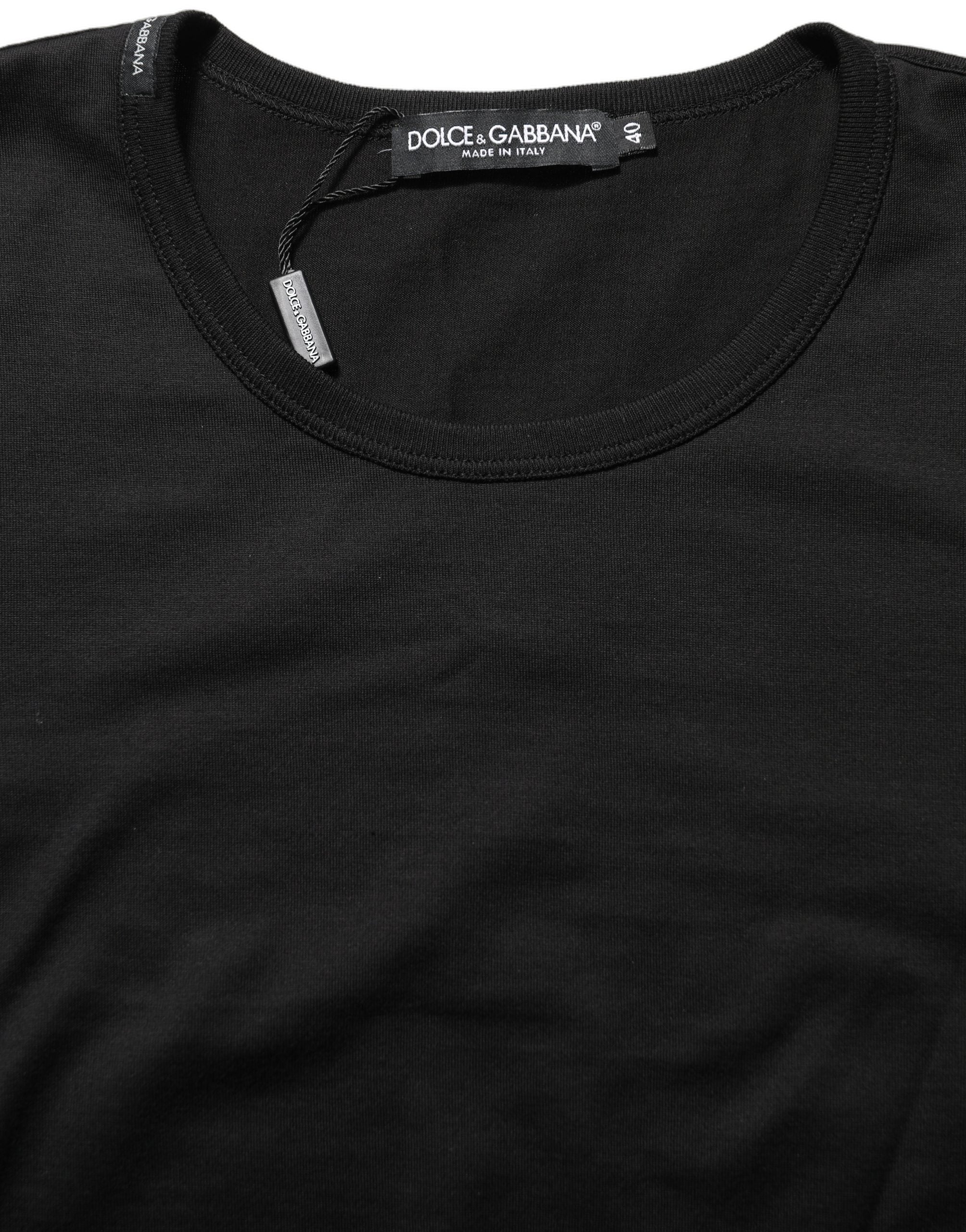 Cotton T-Shirt — Black
