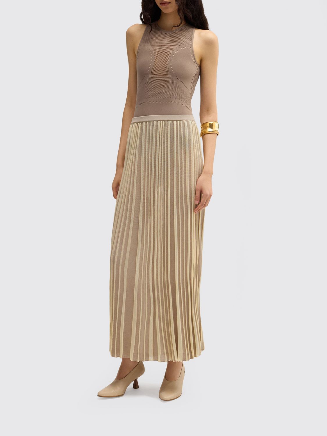 Skirt Woman color Beige
