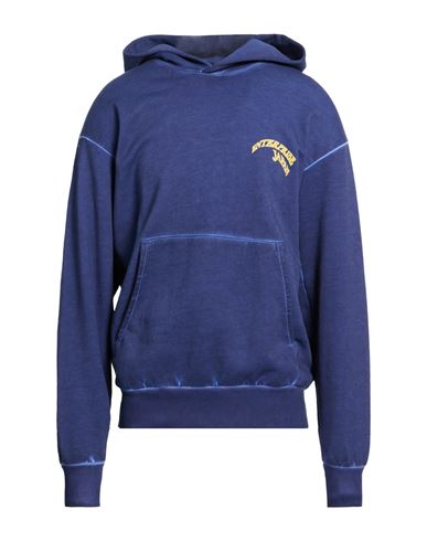 Man Sweatshirt Navy Size M Cotton