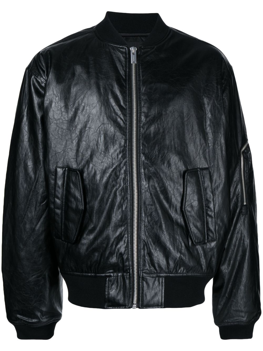 Zip-up bomber jacket - Black