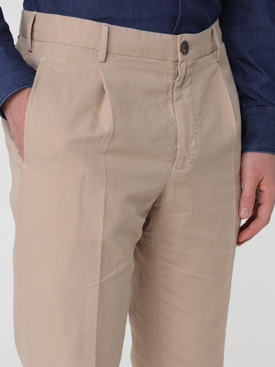 Pants Men color Beige