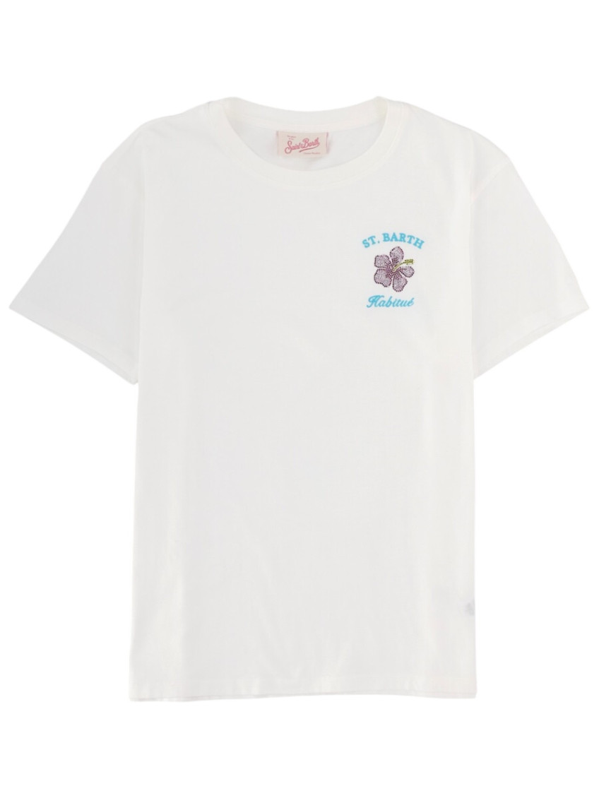 Saint Barth - emilie crew neck floral print t shirt