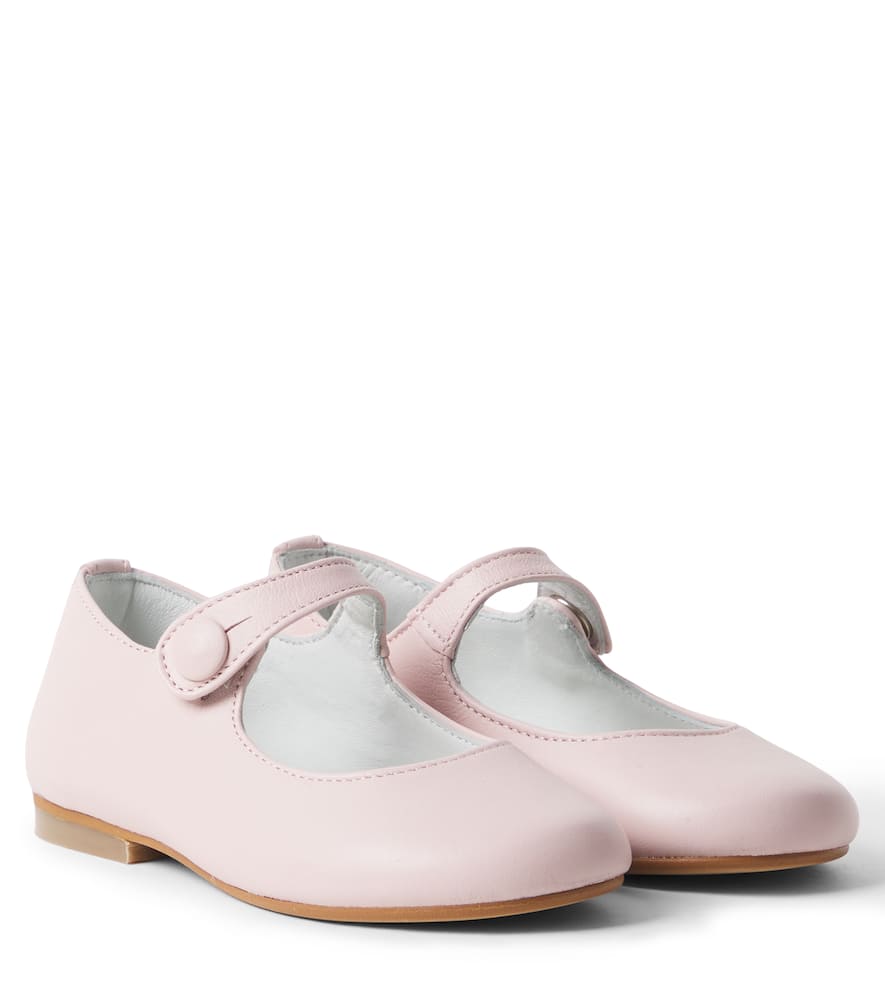 Leather Mary Jane flats