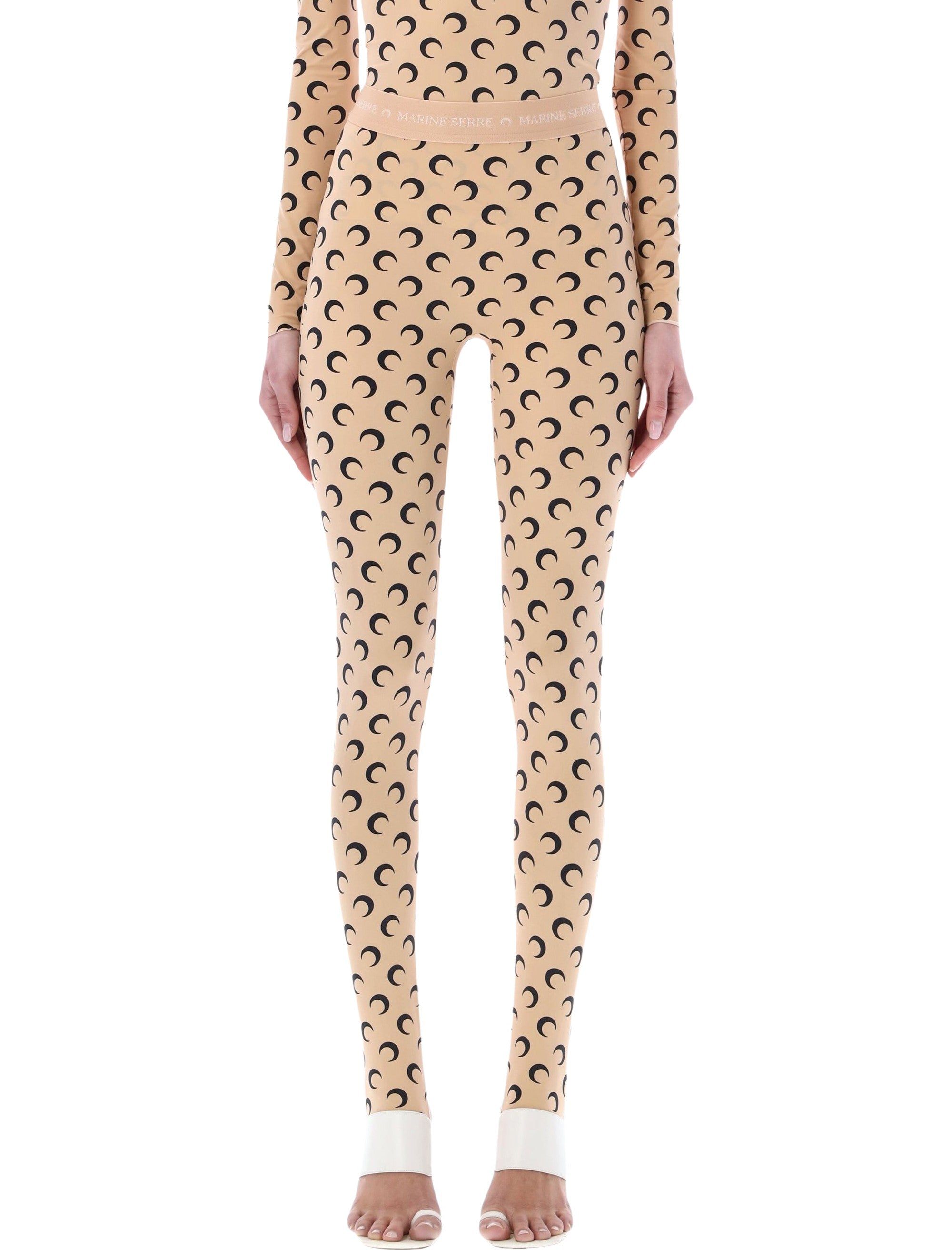High-Rise Moon Print Leggings - Size S