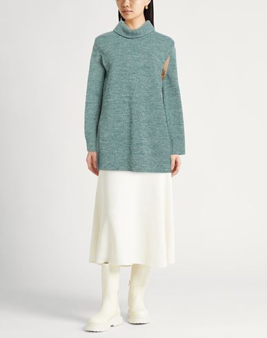 Woman Turtleneck Emerald green Size 2 Wool, Cashmere