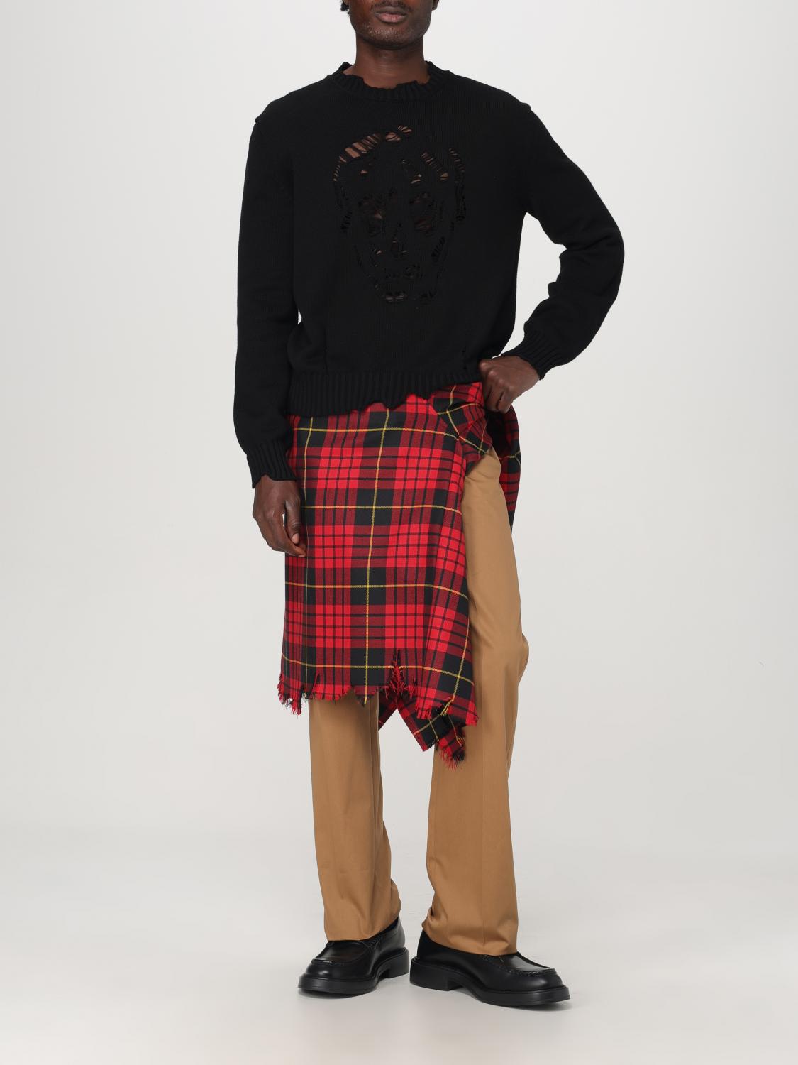 Pantaloni Chino Con Logo Lettering In Vita