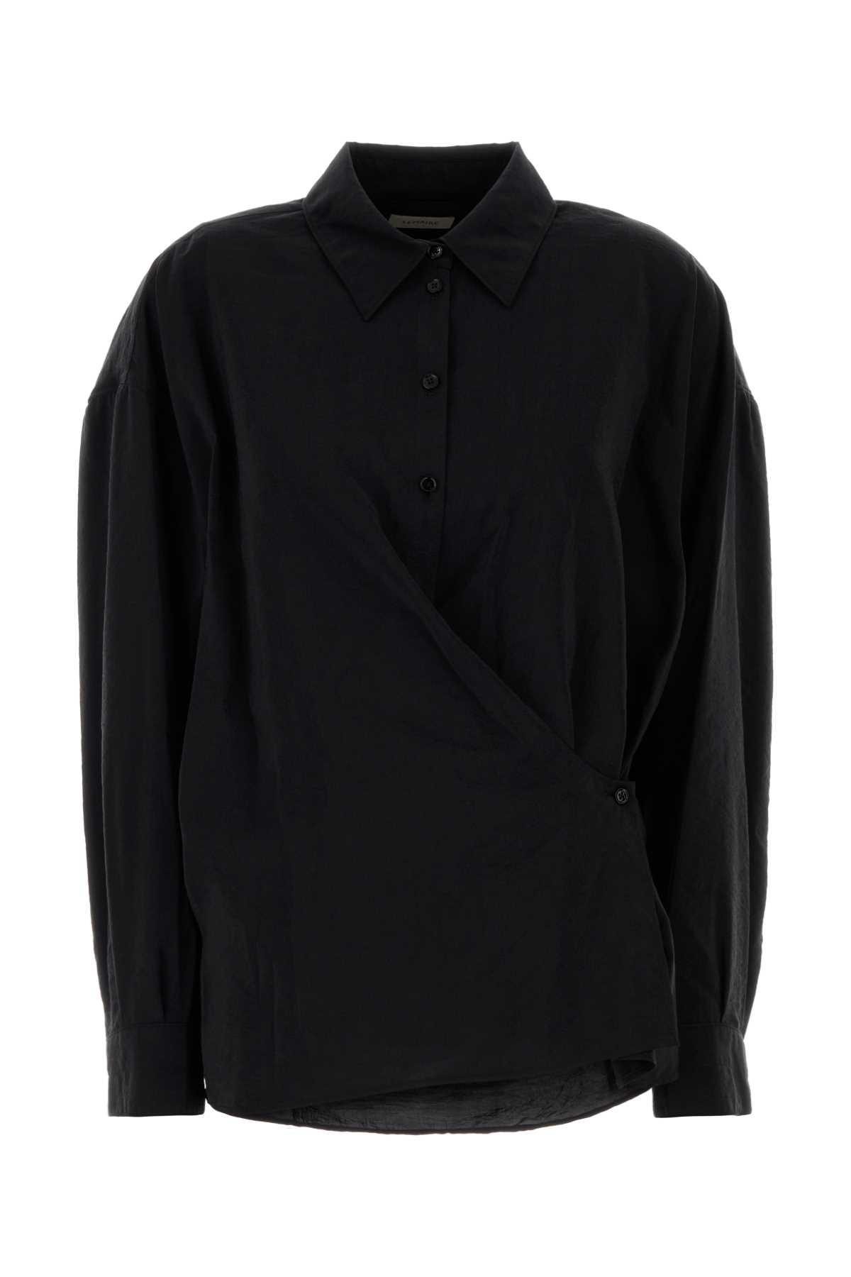 Straight Collar Twisted Shirt