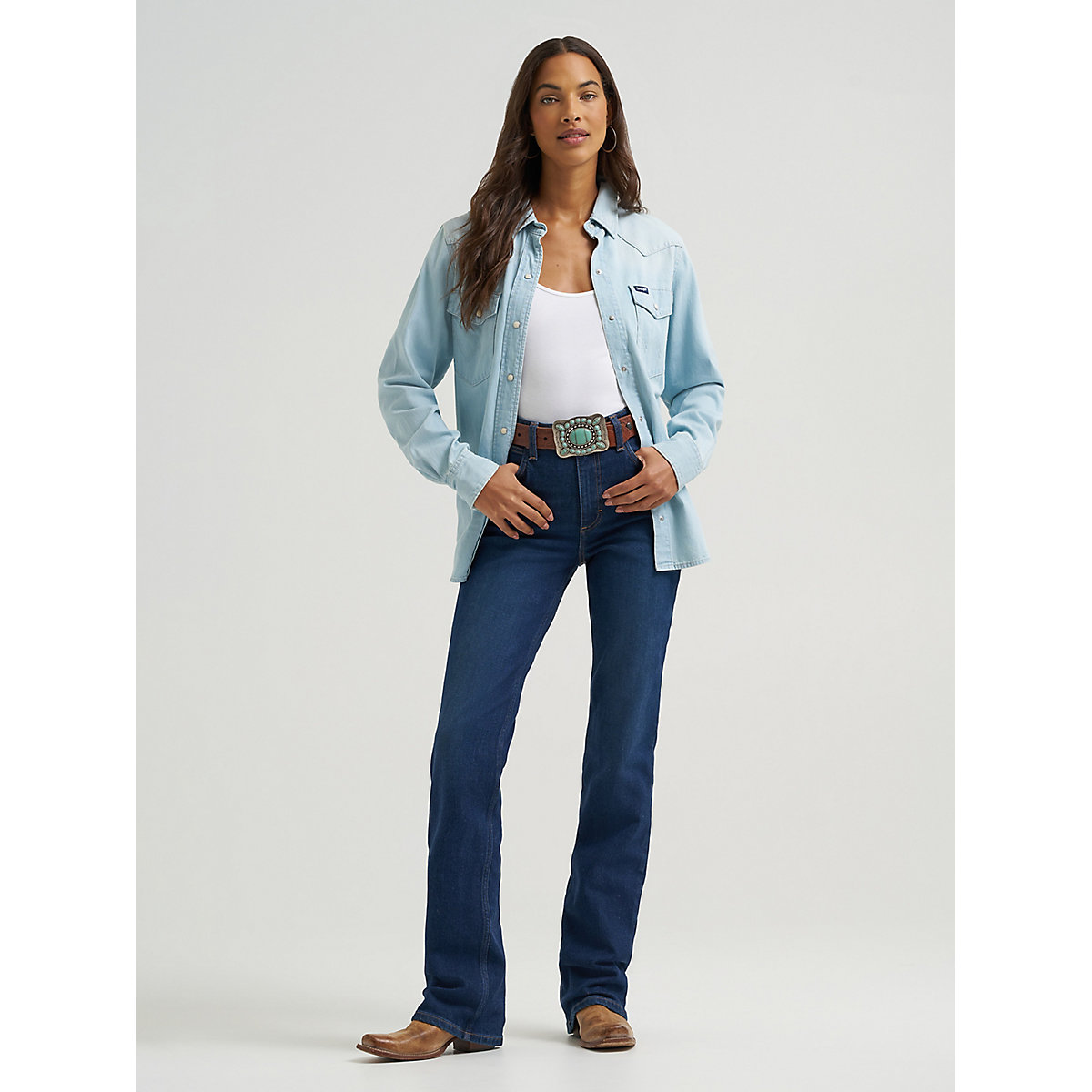 Women's High Rise Rodeo Bootcut Riding Jean in Kayla