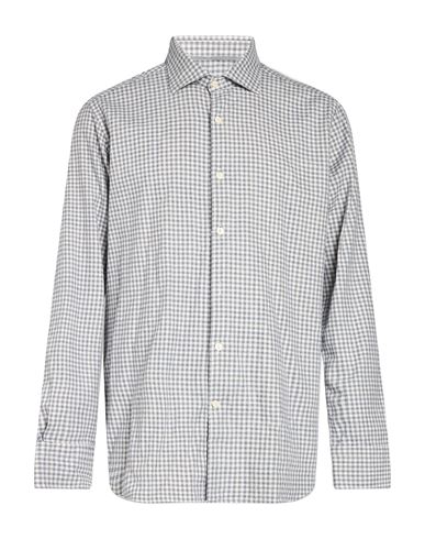 Man Shirt Slate blue Size 15 Cotton