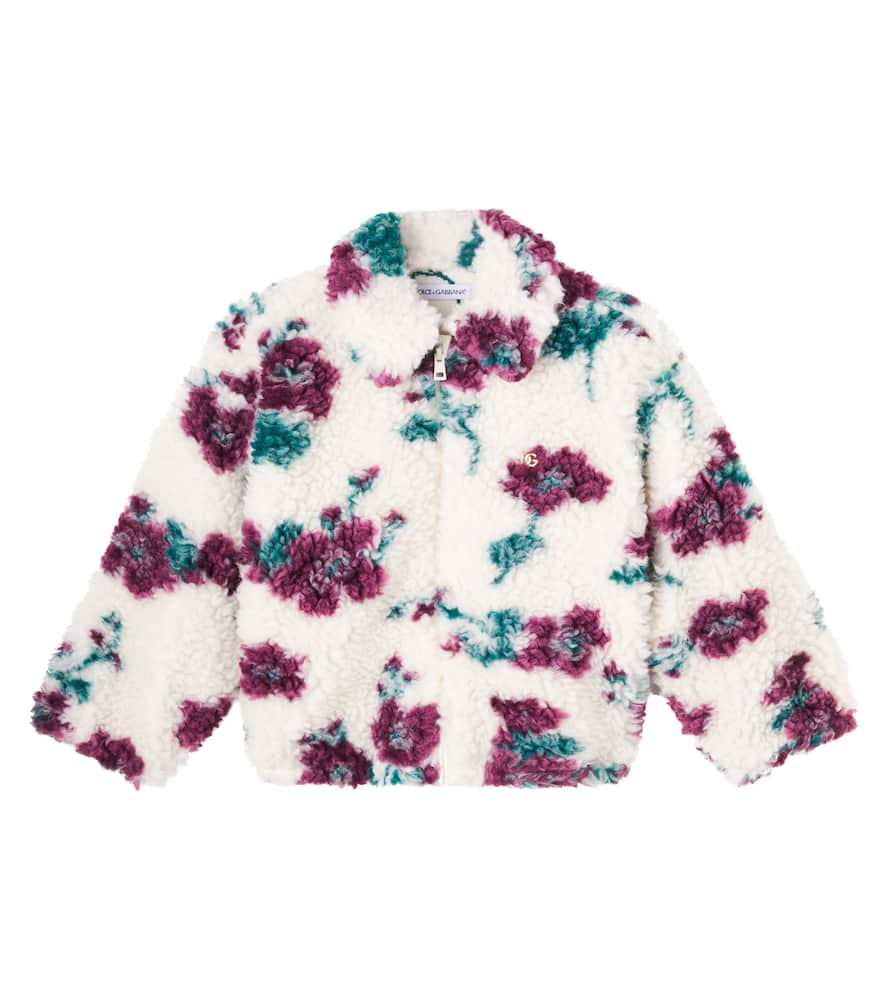 Floral teddy jacket