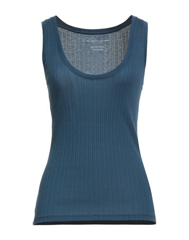 Woman Tank top Navy Size 1 Organic cotton, Modal