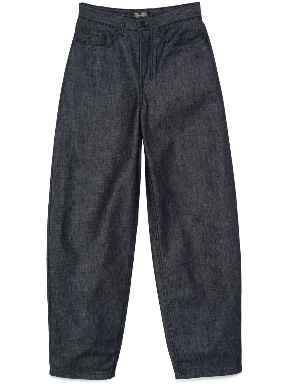Lace-up wide leg jeans - Blue