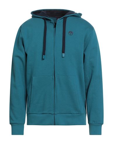 North Sails Man Sweatshirt Deep teal Size S Cotton