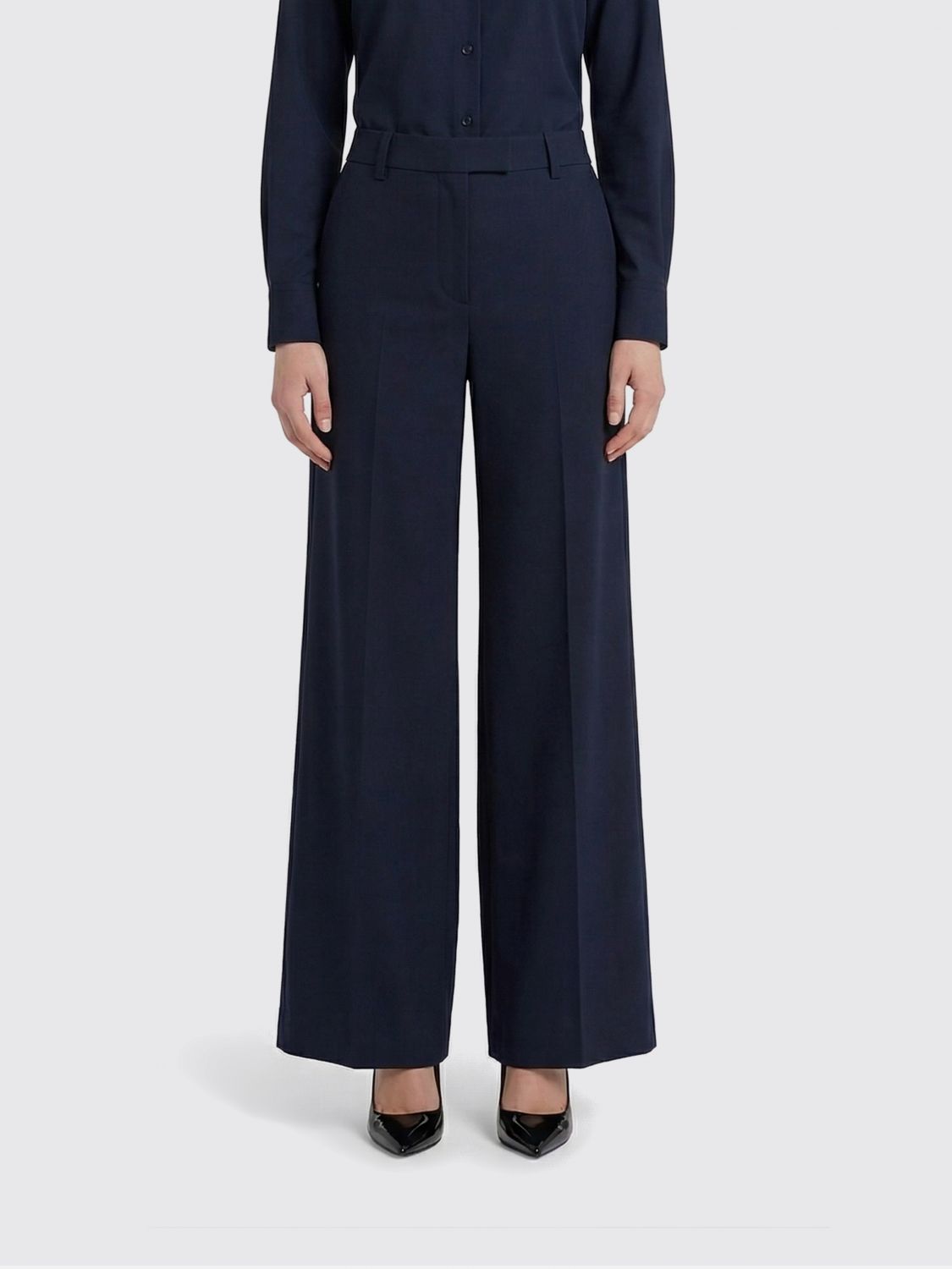 Lorenza satin trousers - Black