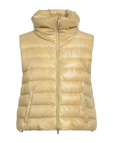 Resort Woman Vest Yellow Size 6 Polyamide, Metallic fiber