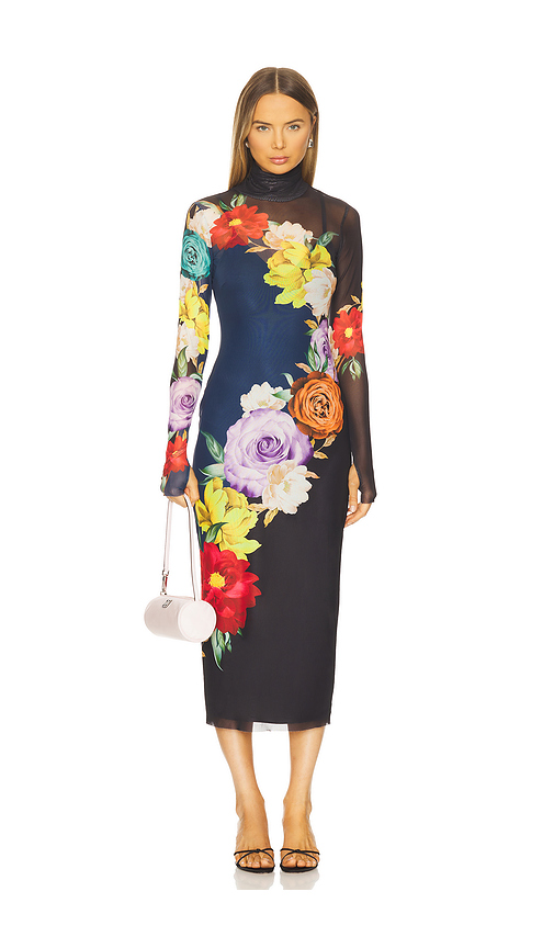 AFRM Shailene Dress in Violet Haze Floral. XXS also in L, M, S