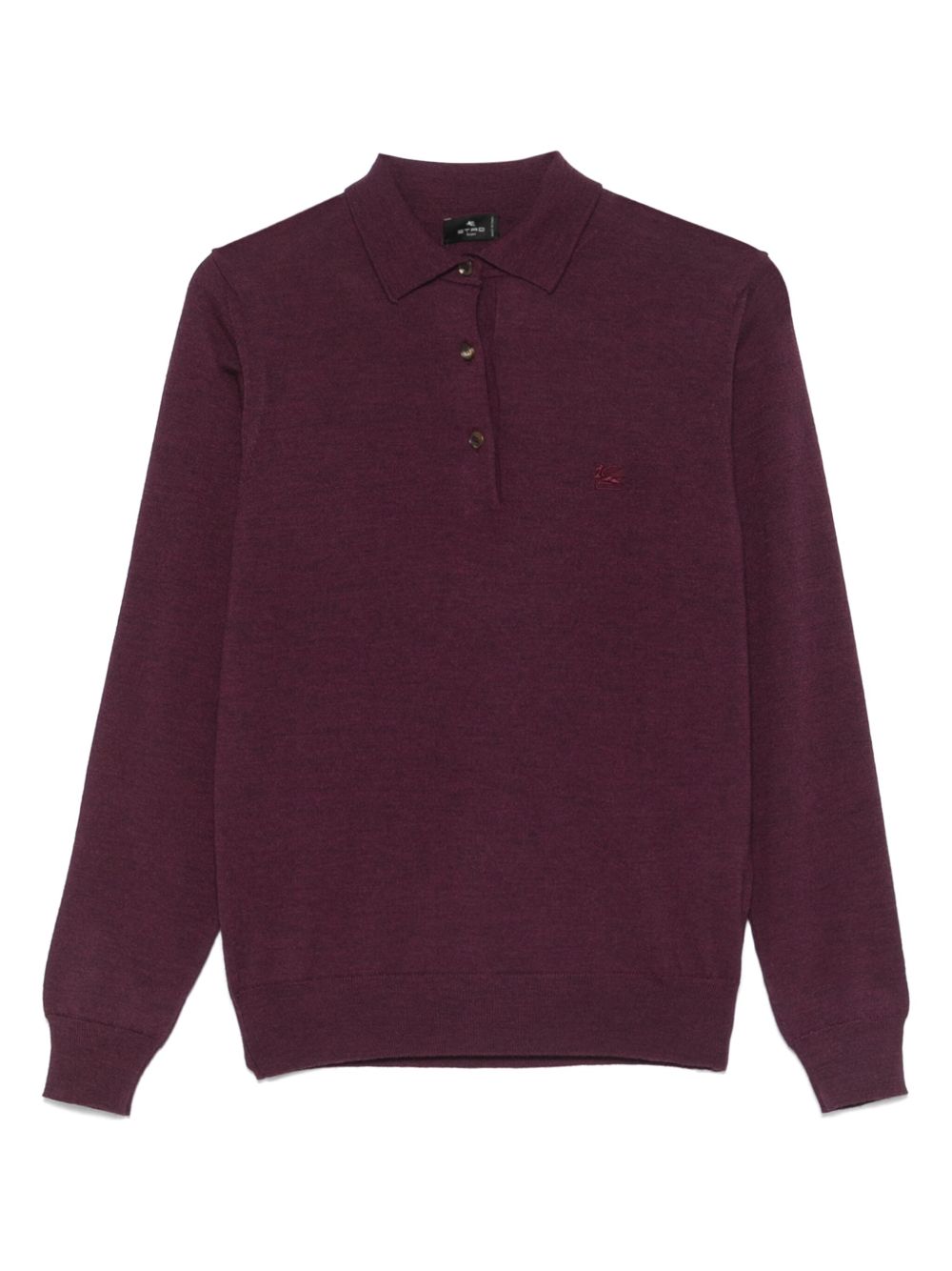 Wool polo shirt - Purple