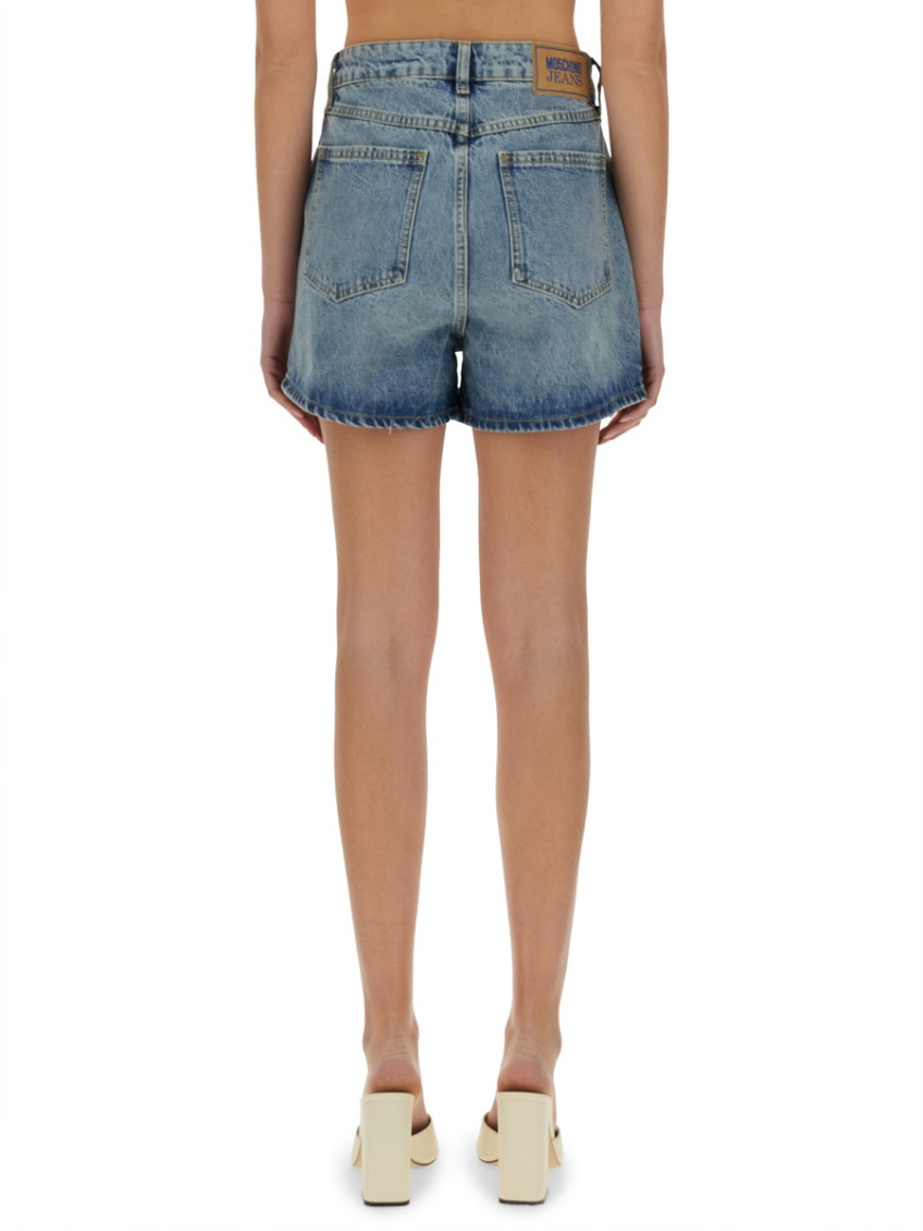 Moschino - denim shorts featuring belt loop