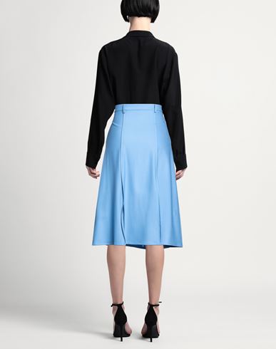Woman Midi skirt Slate blue Size 2 Wool, Elastane