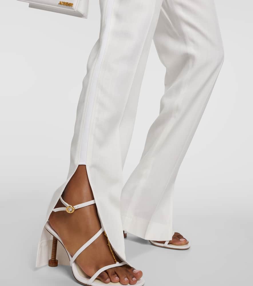 Le Pantalon Tibau side-slit slim pants