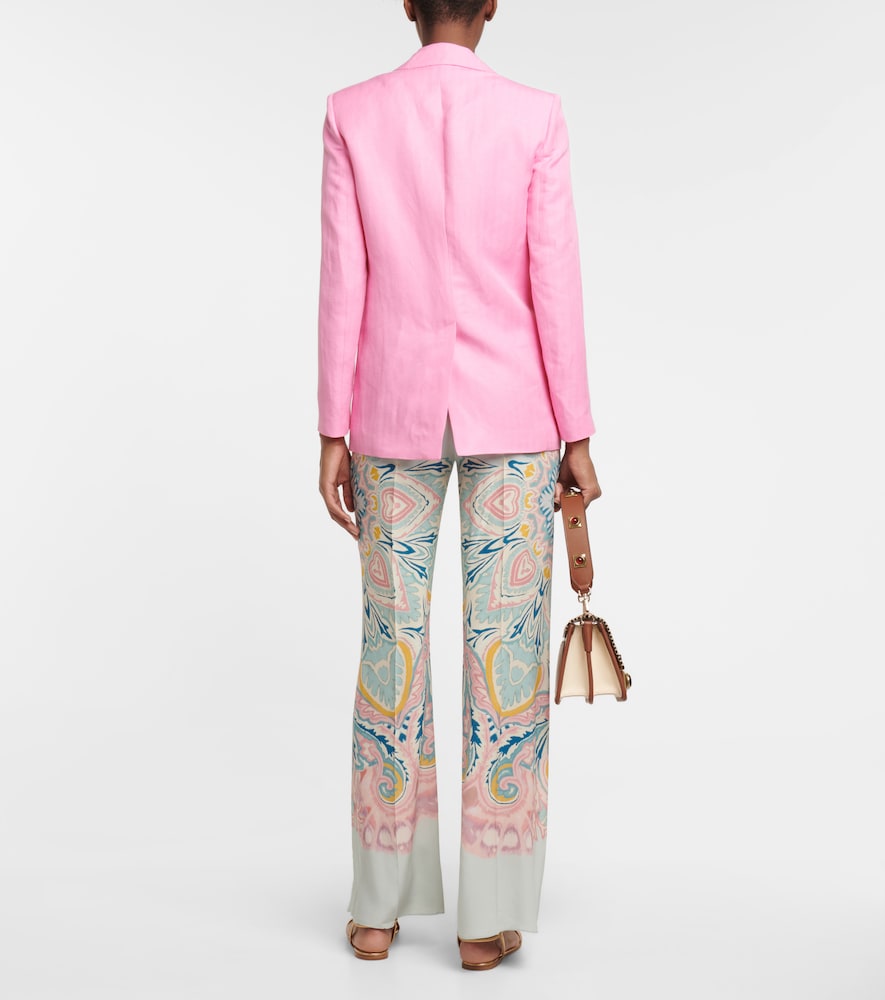 Etro Silk and linen blazer