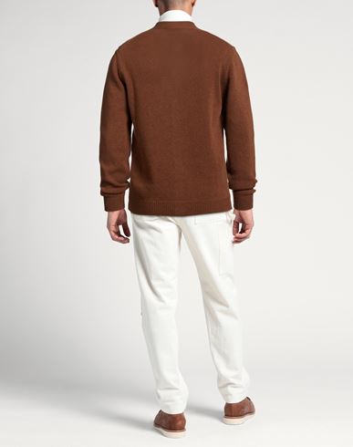 Man Cardigan Brown Size M Wool