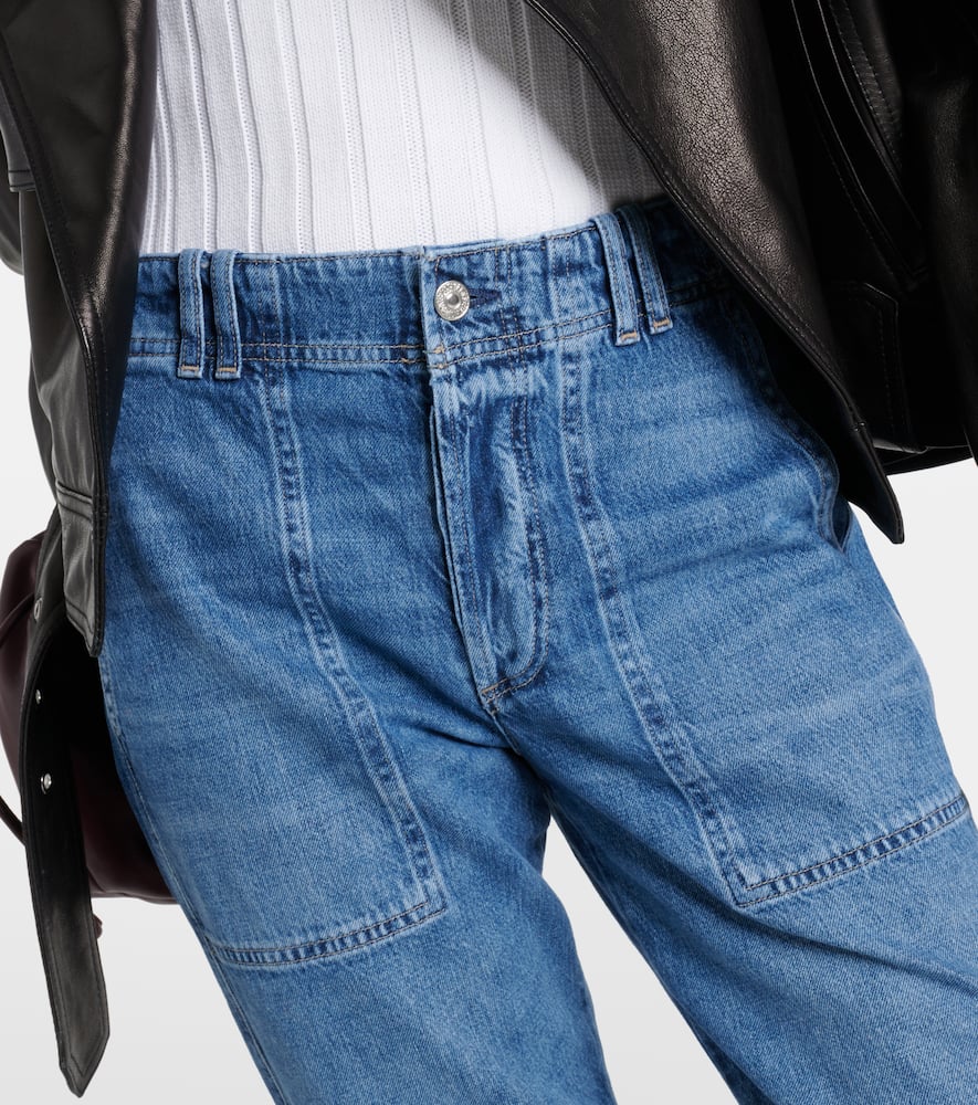 Agni mid-rise twill tapered pants