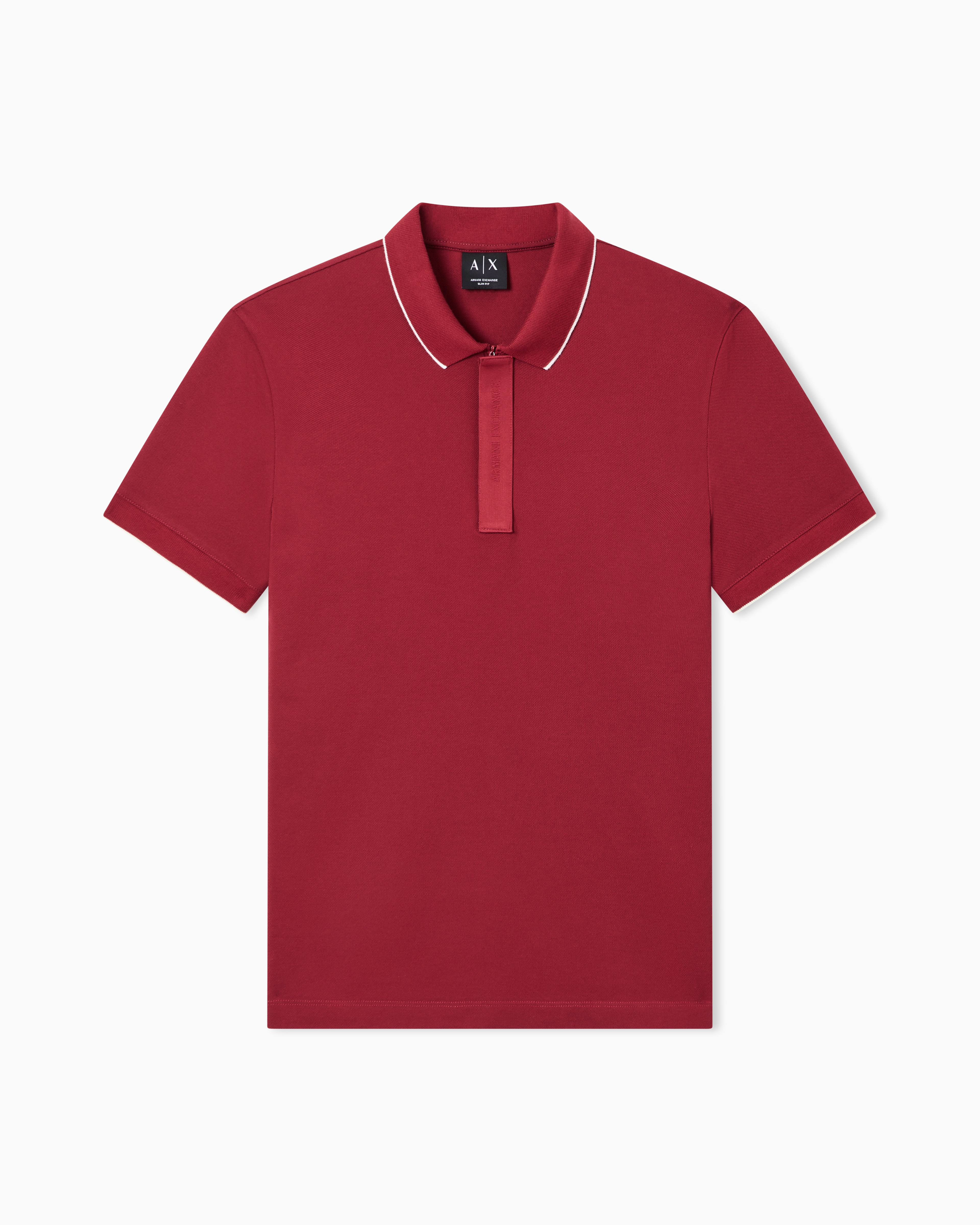 Slim fit polo shirt in cotton piqué