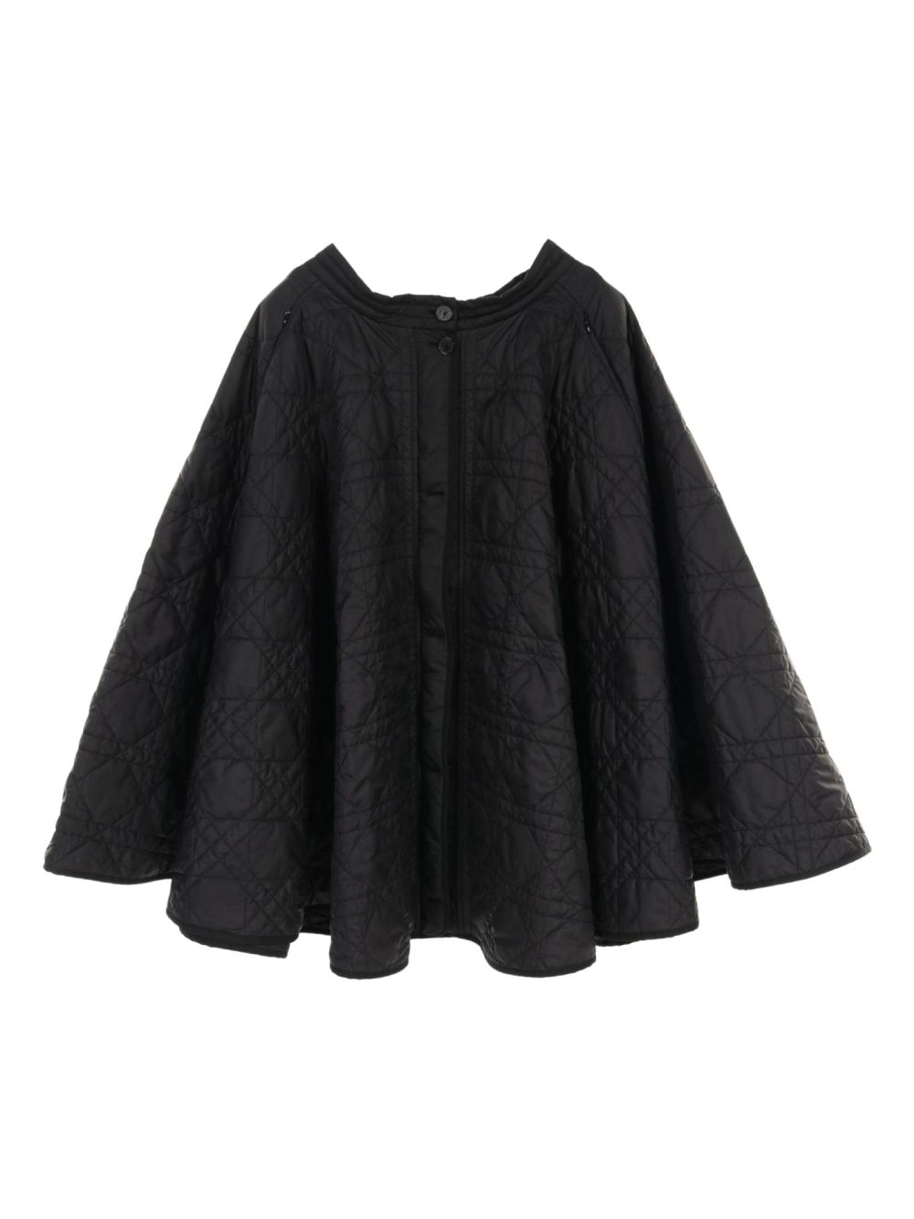 Christian Dior Pre-Owned 2010s Microcannage-quilting midi skirt - Black