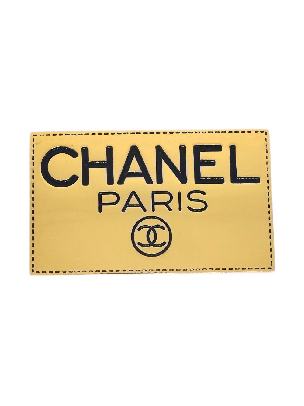 1990-2000s logo-engraved brooch - Gold