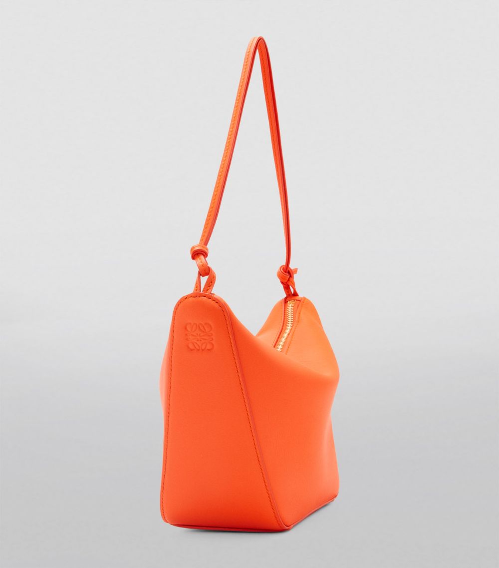 Mini Leather Hammock Hobo Bag