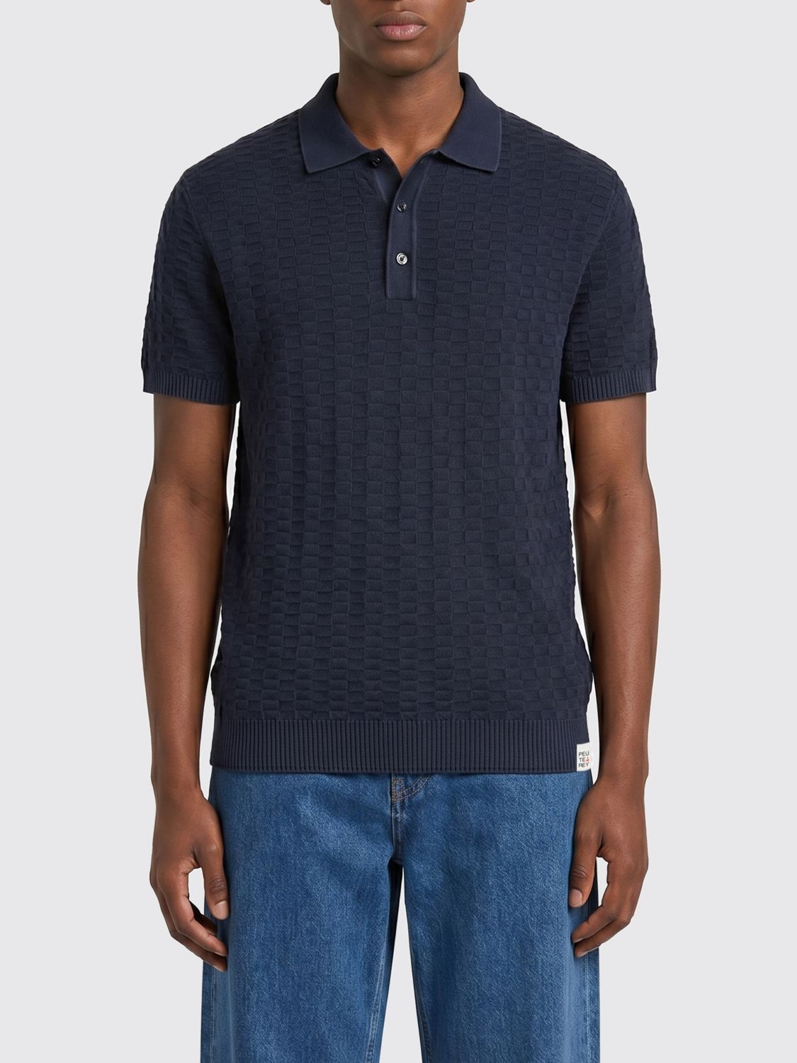 Polo Shirt Men color Blue