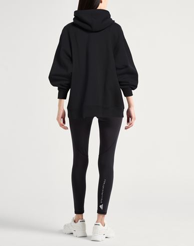 Woman Sweatshirt Black Size S Cotton, Polyester