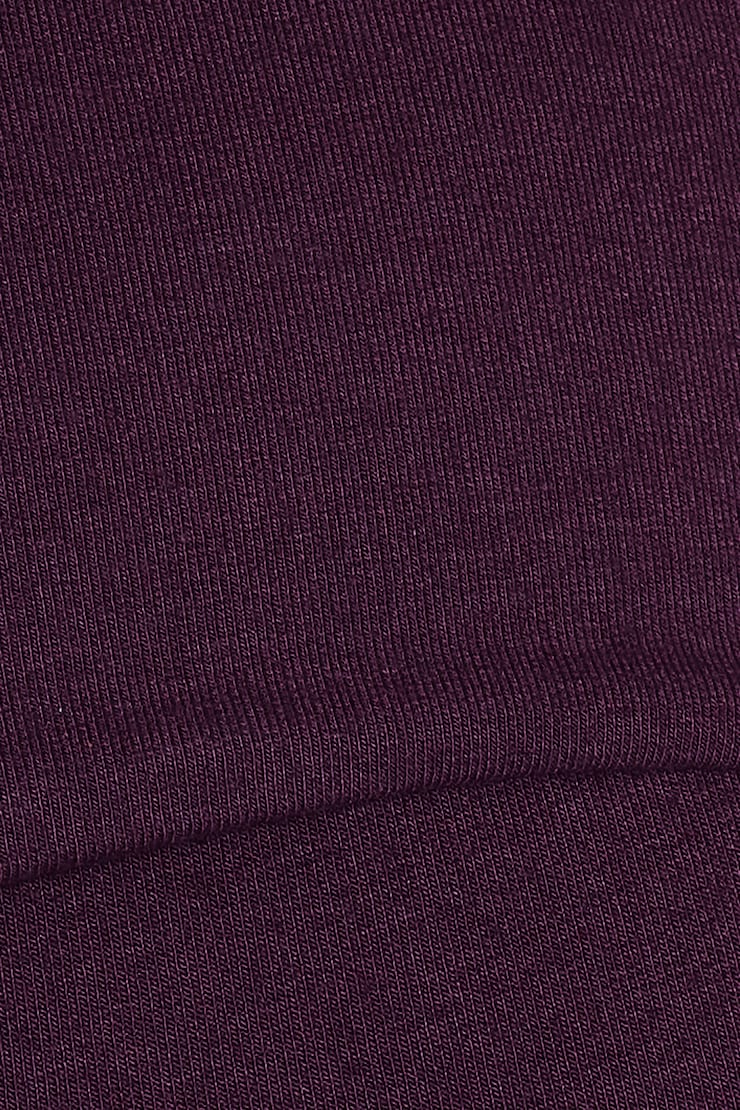 StretchTerry™ Foldover Bootcut Pants - Purple - Women Clothing
