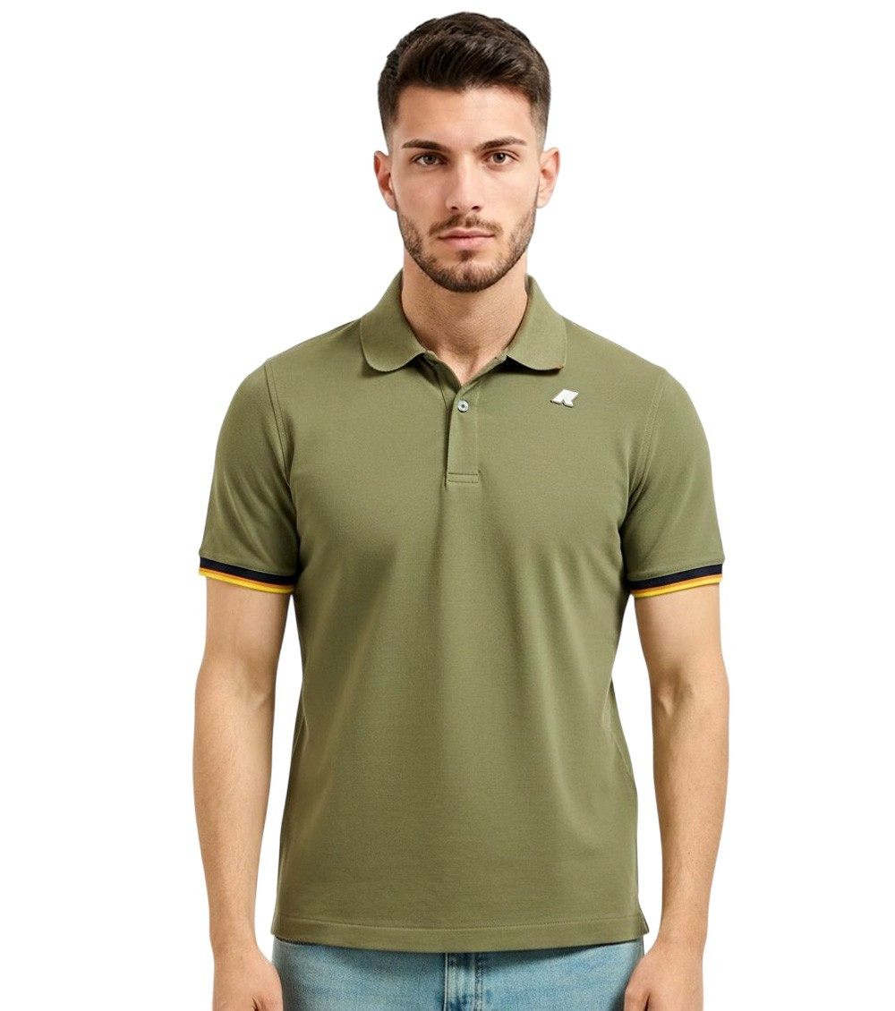 Green Shirt Collar Polo