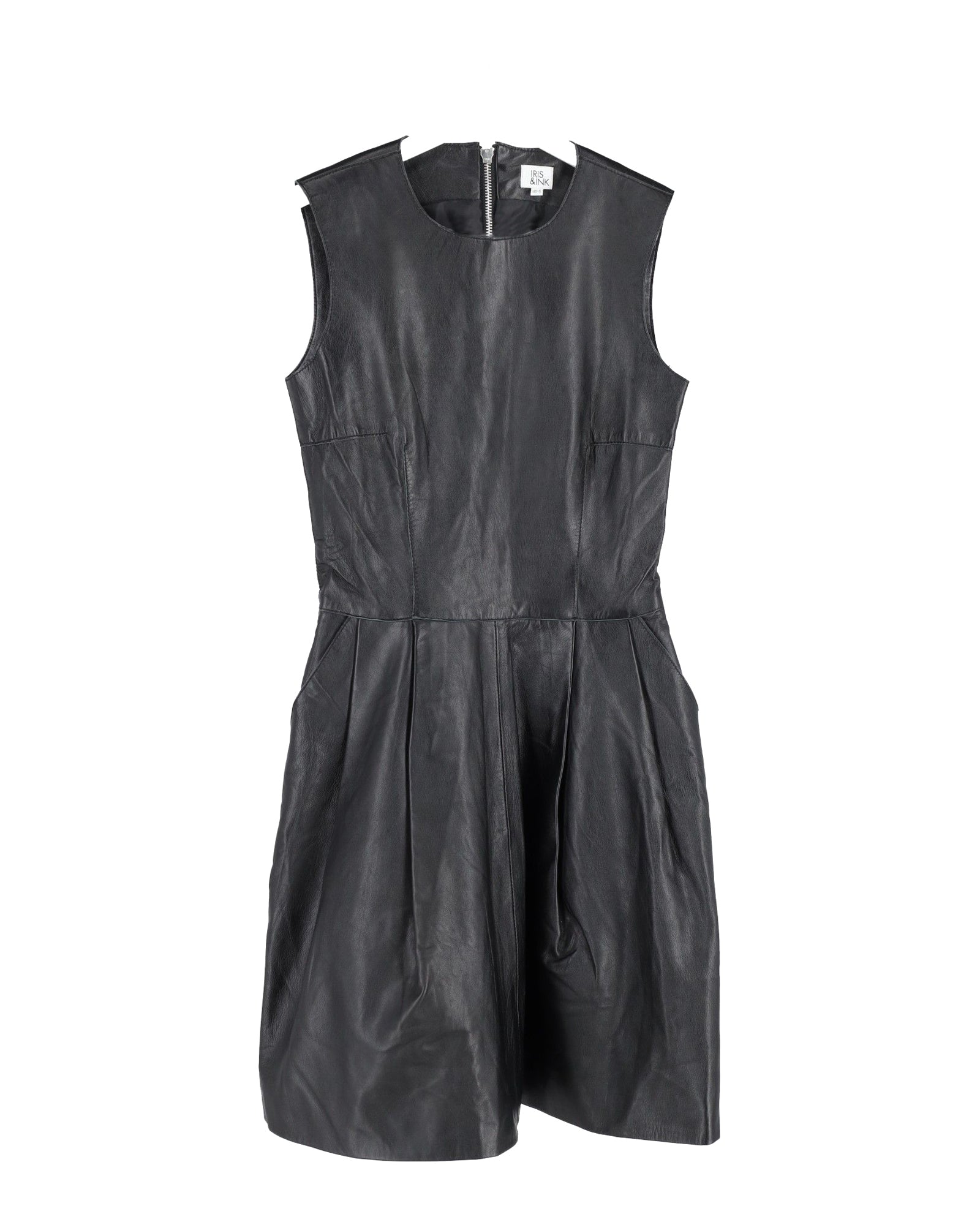 Mini Dress in Black Leather