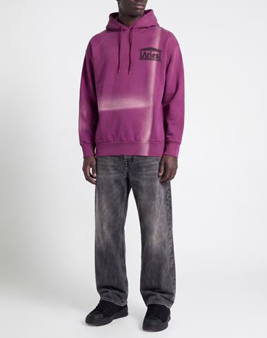 Man Sweatshirt Mauve Size L Cotton