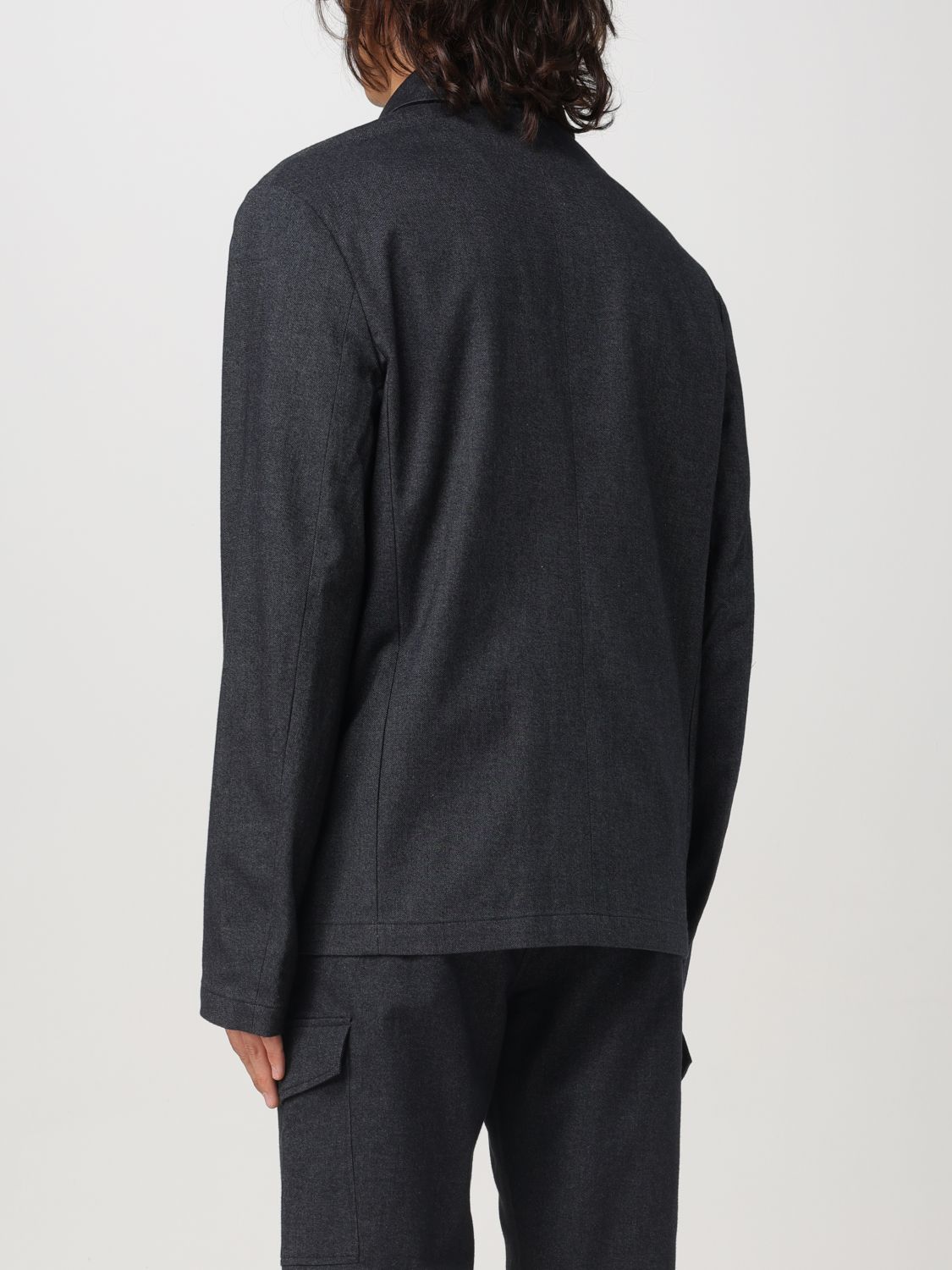Cotton-blend work jacket - Grey