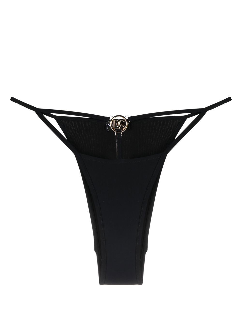 Logo-plaque bikini bottoms - Black