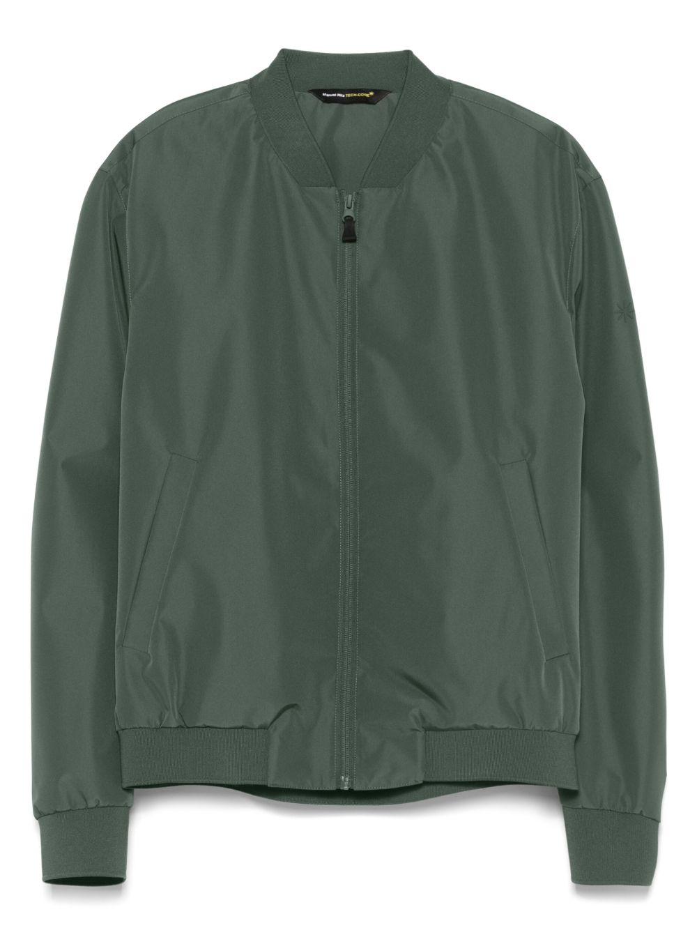 Manuel Ritz logo-rubberised bomber jacket - Green