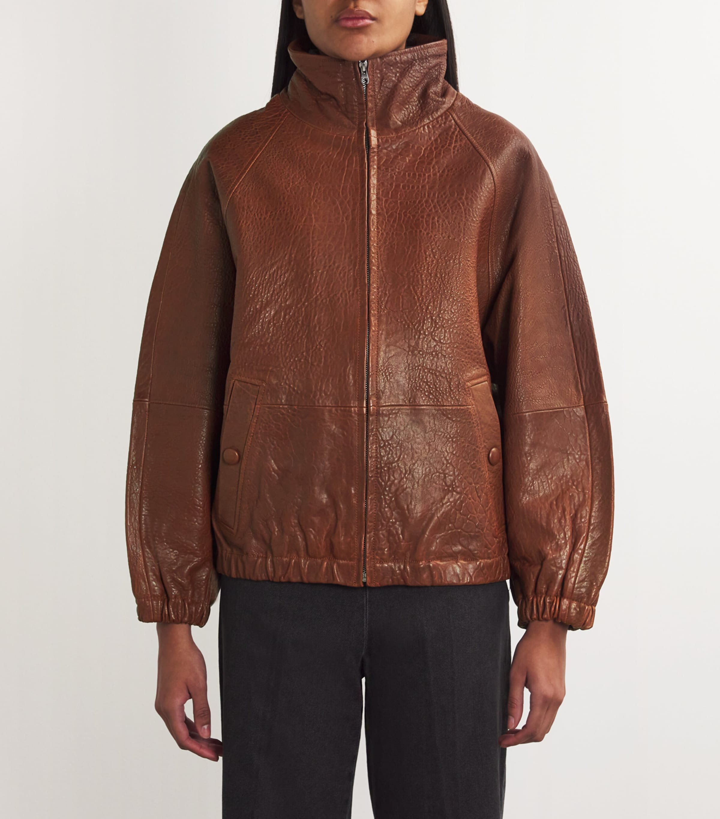 Oversized Leather Jacket