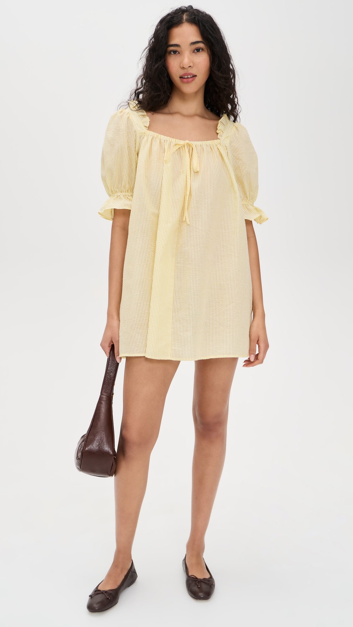 O. p.t Allegra Mini Dress Yellow Stripe