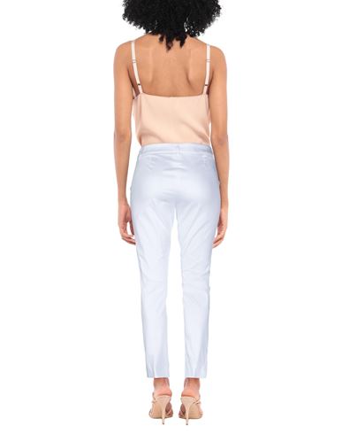 Woman Pants White Size 8 Cotton, Elastane