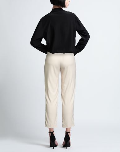Woman Pants Beige Size 10 PES, Rayon, Elastane