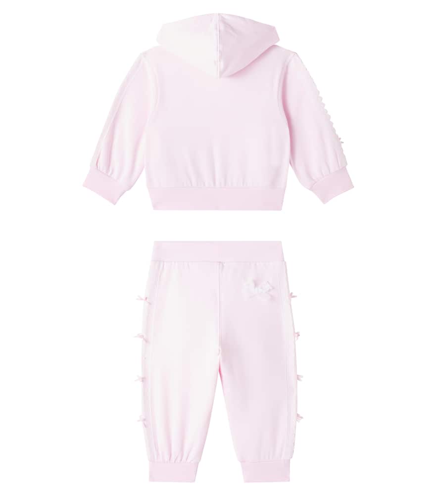 Baby jersey sweatshirt and sweatpants set