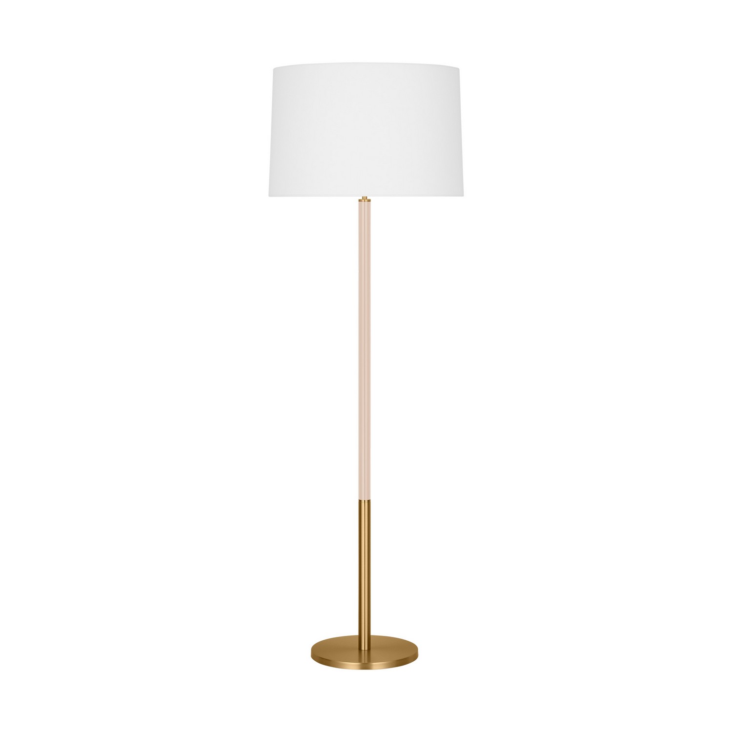 Burnished Brass One Light Floor Lamp from the Monroe Collection