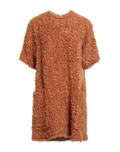 Woman Mini dress Rust Size 4 Mohair wool, Virgin Wool, Elastane